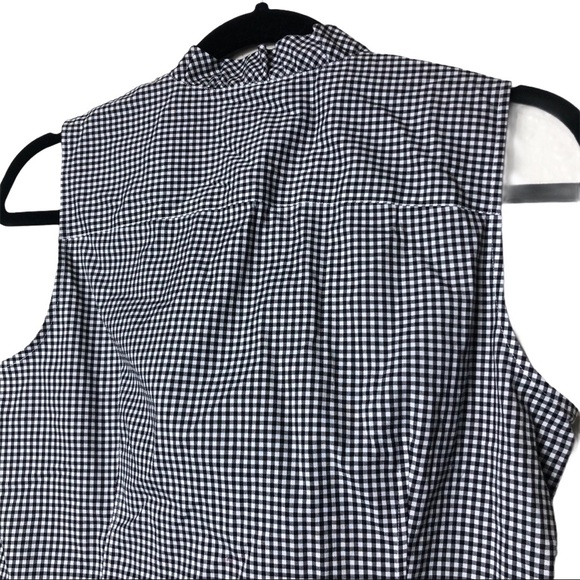Talbots Petite Gingham Sleeveless Button Front - Picture 9 of 9